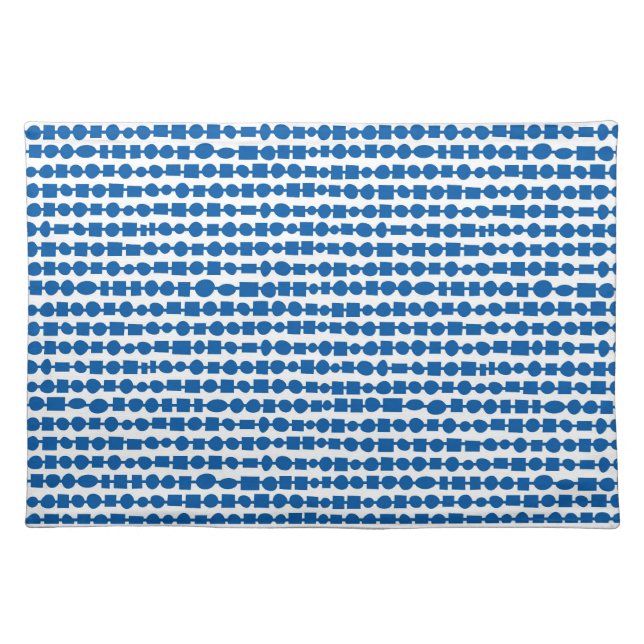 Stringing it Along—Royal Cloth Placemat (Front)