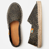 Strings And Dots Gold Confetti Holiday Ubuntu Espadrilles