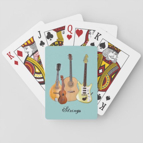 Strings_Four Instruments Playing Cards