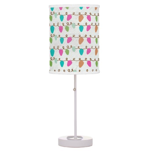 Strings of Christmas Lights Table Lamp