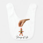 Strings of Life | Puppet Circus Sticker Baby Bib