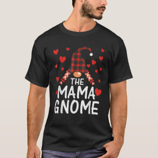 Strings of Lights Wrapped Mama Gnomes Novelty T-Shirt