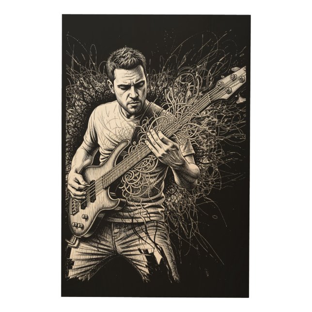 Strings of Passion Wood Wall Art (Front)