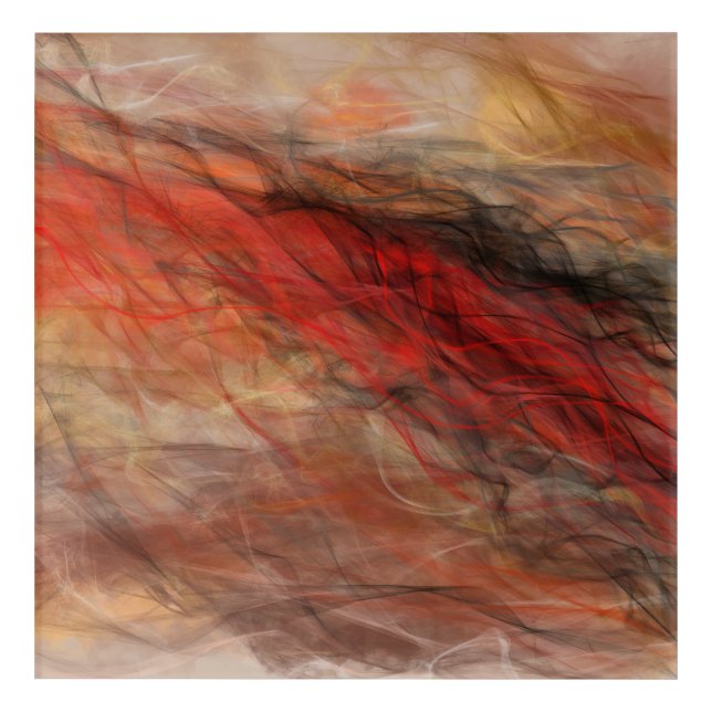 Strings of smoke acrylic print (Front)