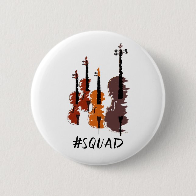 Strings Squad Music Instrument Button (Front)