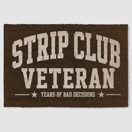 Strip Club Veteran Fiber Doormat