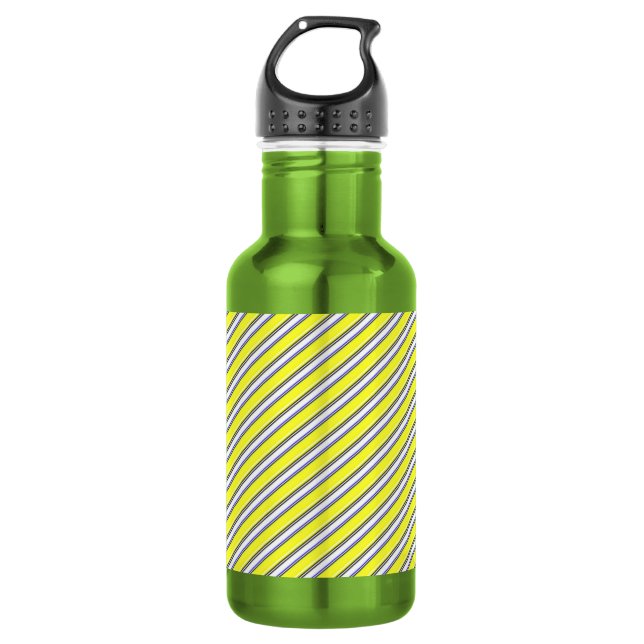 Stripe2 yellow water bottle (Front)