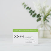 Stripe and Circles Business Card (Standing Front)