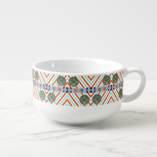 Stripe Aztec Soup Mug