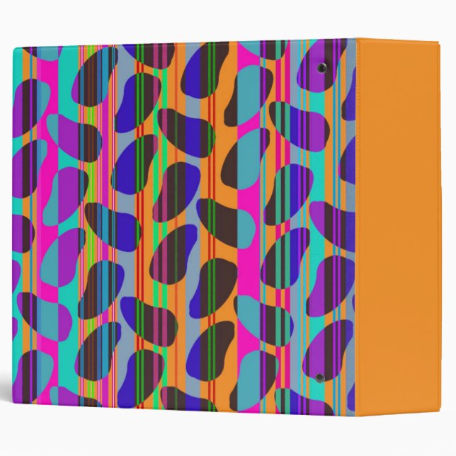 Stripe Beans 3 Ring Binder (Back/Spine)
