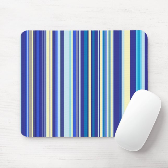Stripe Blue  Mouse Pad! Mouse Pad (With Mouse)