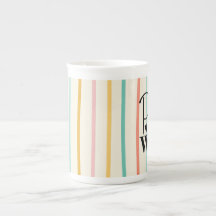 Stripe Bone China Mug