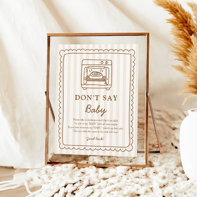 Stripe Bun in the Oven Don’t Say Baby Game Poster (Creator Uploaded)