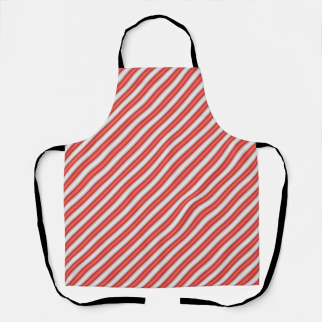 Stripe candy pattern apron (Front)