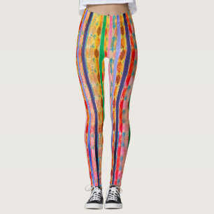 Stripe Colors Abstract Leggings