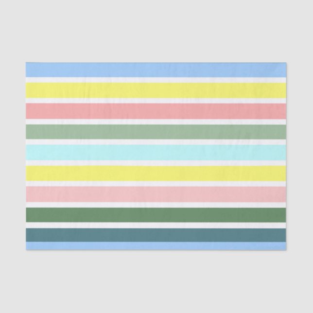 Stripe Colors of Bermuda Tissue Paper (Front)