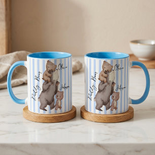 Stripe Daddy Bear Father's Day Gift For Dad Mug
