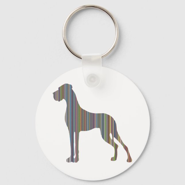 Stripe Dane Keychain (Front)