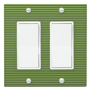 Stripe Design - Green - Light Switch Cover