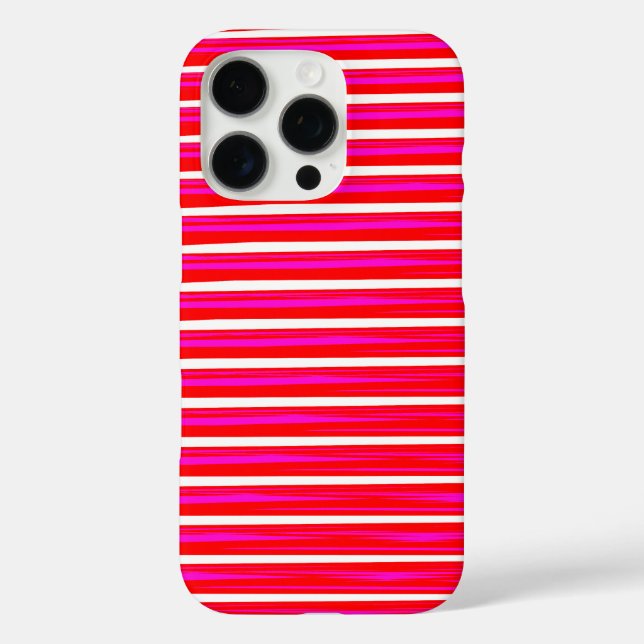 Stripe Design in Red and White  Case-Mate iPhone Case (Back)