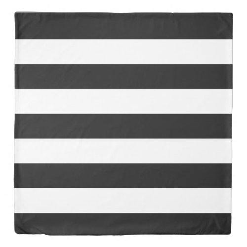Stripe Duvet Cover _ Black and White