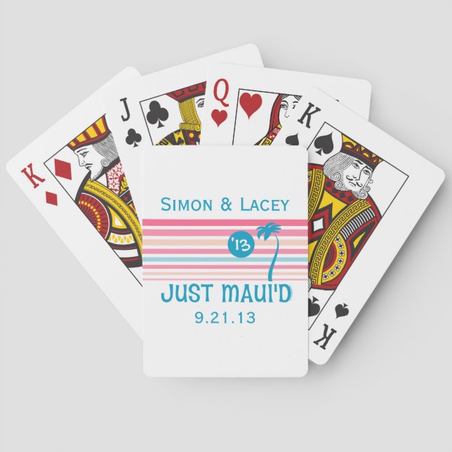 Stripe Just Maui'd Poker Cards (Back)