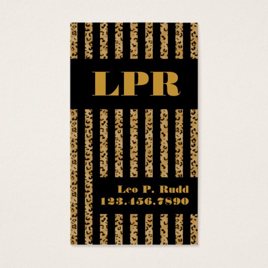 Stripe Leopard & Black (Front)