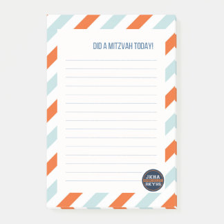 Stripe Mitzvah Post-it Notes
