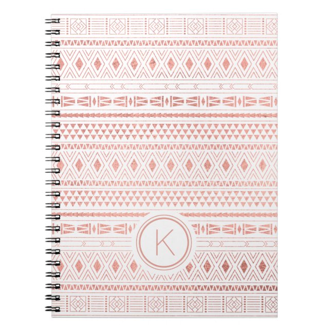 Stripe Monogram Notebook (Front)