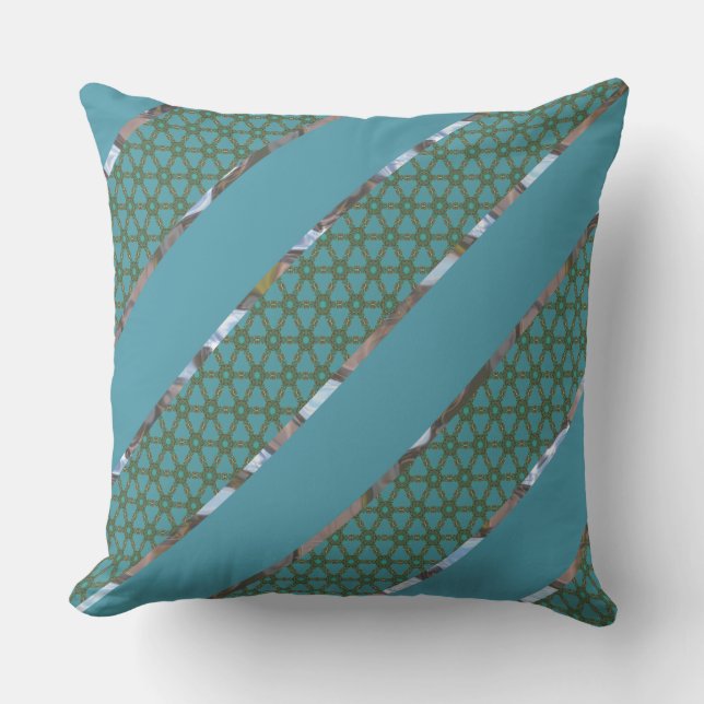 Stripe of Schreierphaele Pattern Throw Pillow (Front)