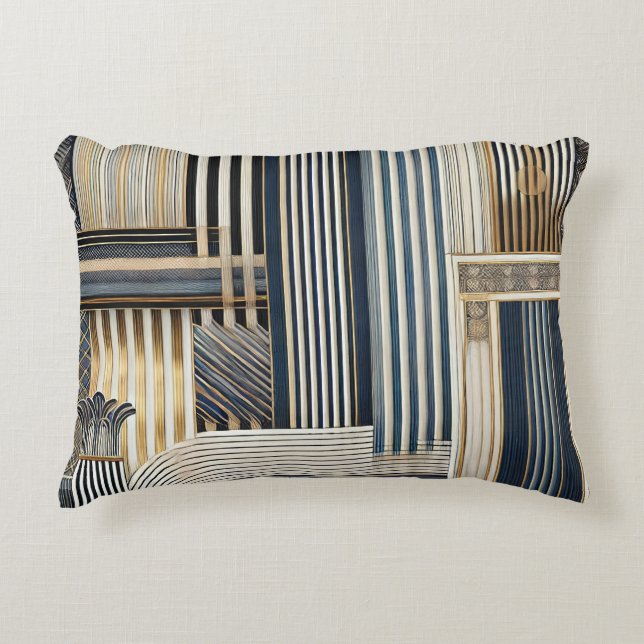 Stripe Patterns Accent Pillow (Front)