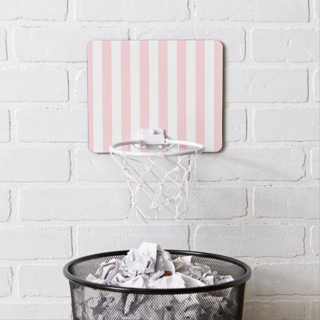 Stripe Pink Basketball Hoop for kids (In Situ)