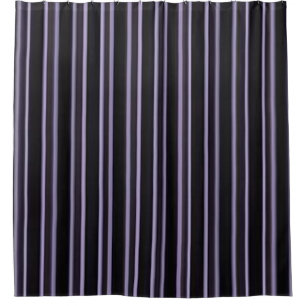Stripe purple black showercurtain shower curtain
