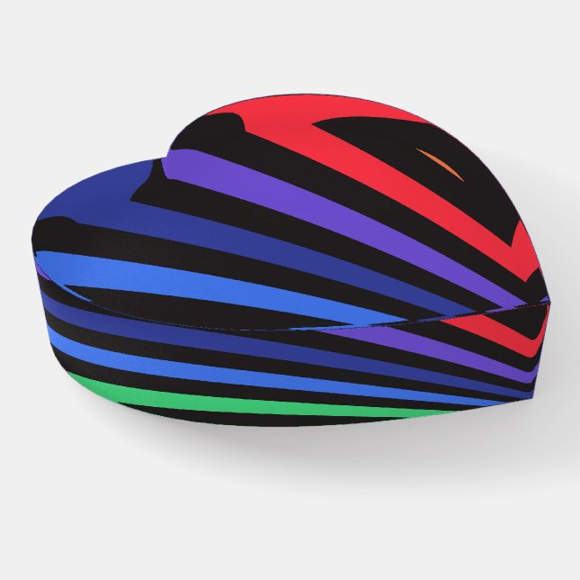 Stripe  Rainbow Paperweight (Angled)