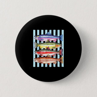 Stripe rainbow trout fishing outdoor fish summer button