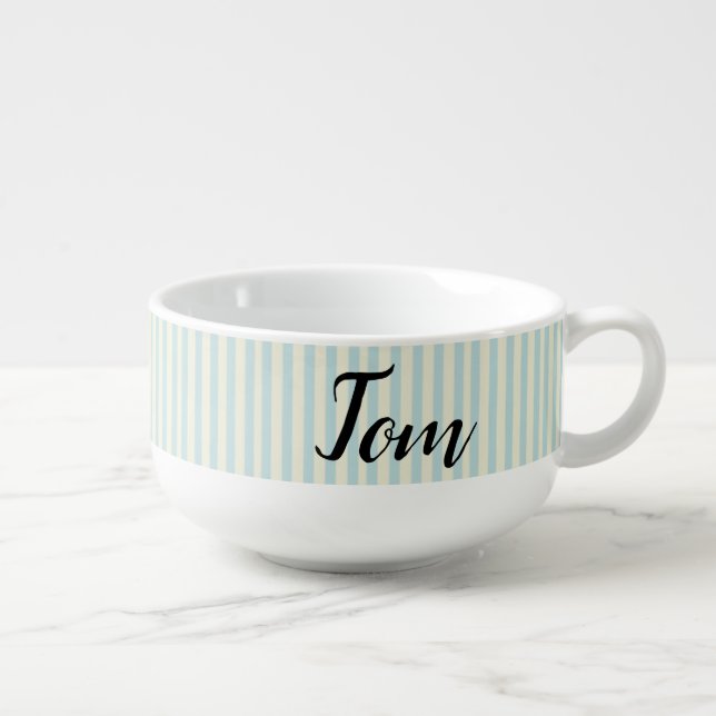 Stripe Soup Mug (Left)