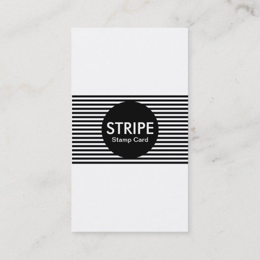 Customizable stripe stamp card business card templates
