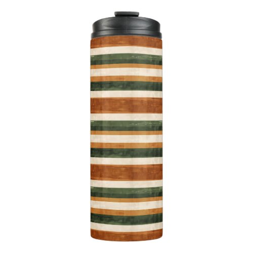 Stripe Thermal Bottle Modern Coffee Travel Tumbler