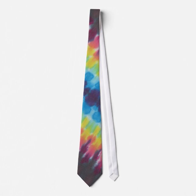 Stripe Tie Dye Necktie (Front)