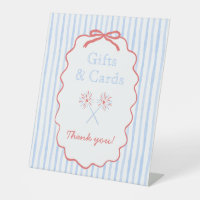 Striped 4th of July Gifts and Cards Sign