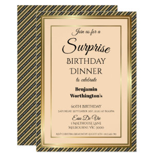 Surprise Birthday Dinner Invitation 2