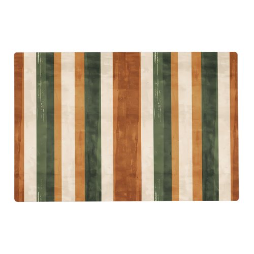 Striped Abstract Kitchen Modern Laminated Placemat