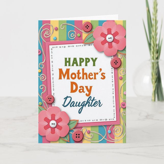 Striped Affectionate Card (Front)