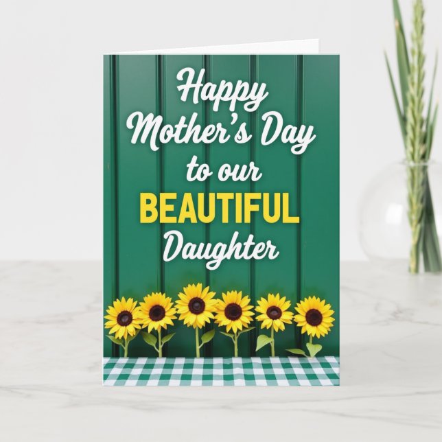 Striped Affectionate Message Card (Front)