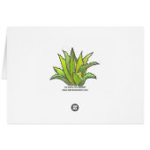Striped agave card (Back Horizontal)