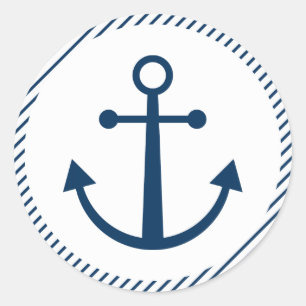 Striped anchor stickers