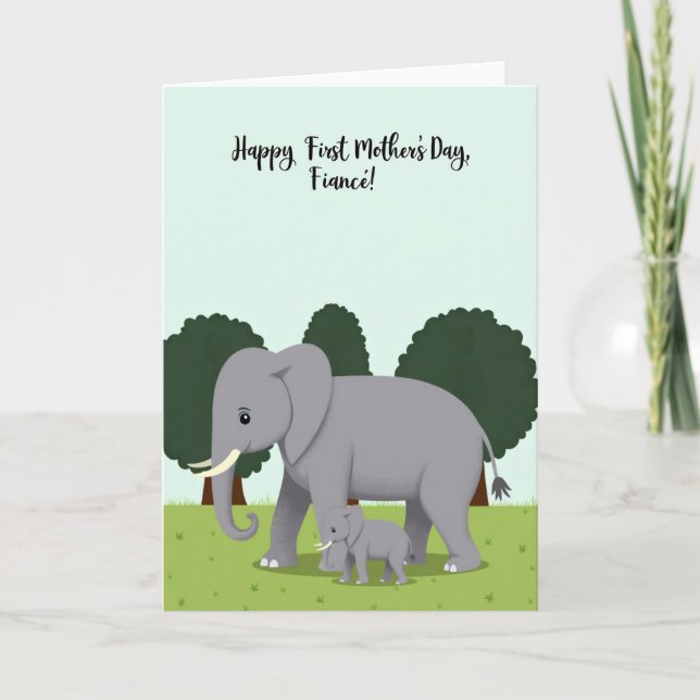 Striped Animal Scene Card (Front)