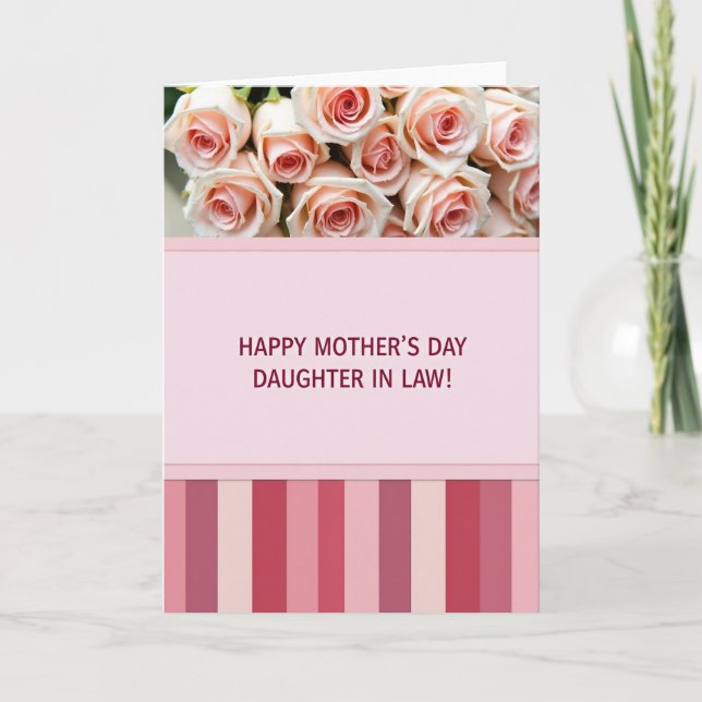 Striped Art Mothers Day Card (Front)