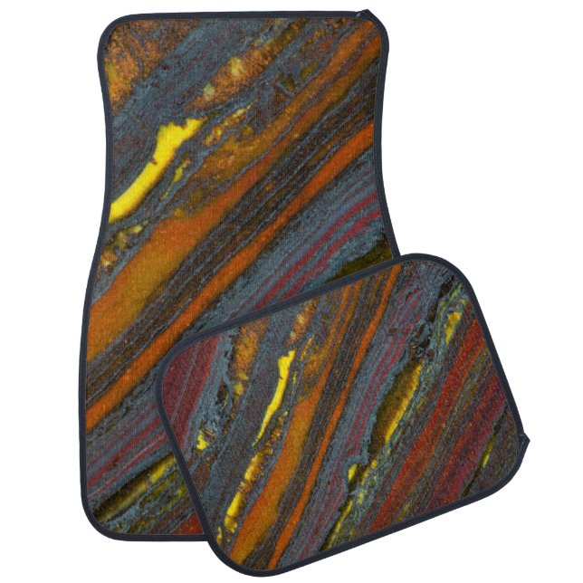 Striped Australian Tiger Eye Car Mat (Set)