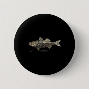 Striped B Fishing  Button